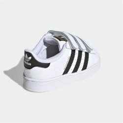 Chaussures de Sport pour Bébés Adidas Superstar Blanc