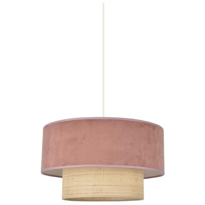 COREP Suspension tambour effet vague - Percale - H 21 x Ø 46 cm - Tom