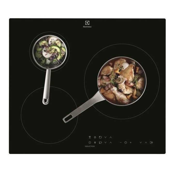 Plaque de cuisson induction - ELECTROLUX - 3 zones - L 59 x P 52 cm -