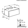 Hotte escamotable ELECTROLUX LFE116W - L 60 cm - Evacuation et Recyclage a 730 m3 air max / h en intensif - 71 dB max - 3 vitess