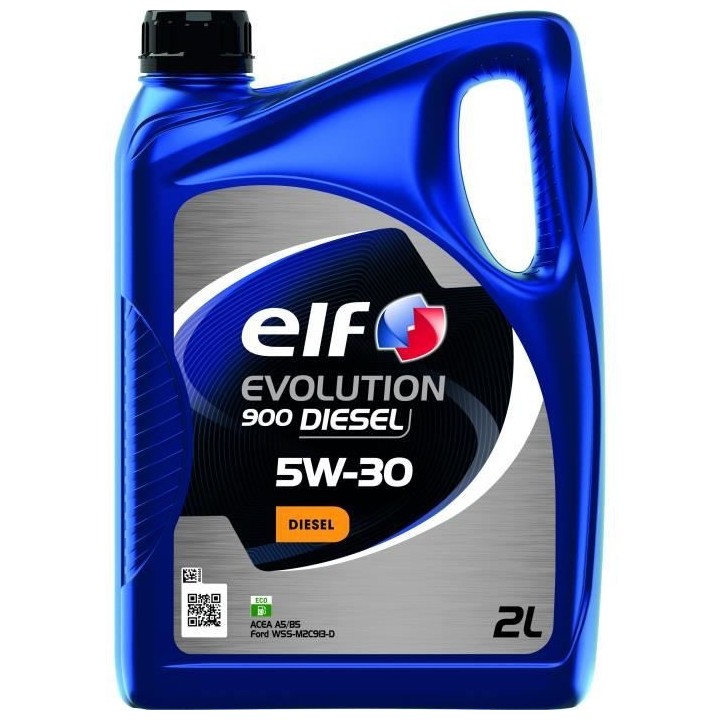 ELF HUILE MOTEUR 2L EVOLUTION 900 DIESEL 5W30