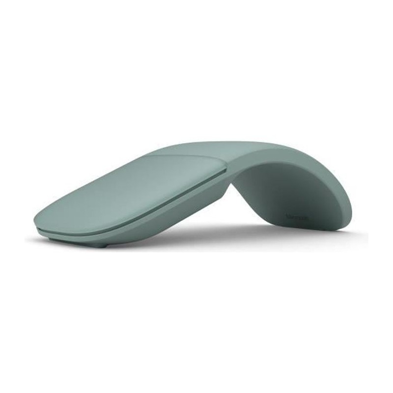 MICROSOFT Arc Mouse - Souris optique - 2 boutons - Sans fil - Bluetooth 5.0 LE - Vert Gris