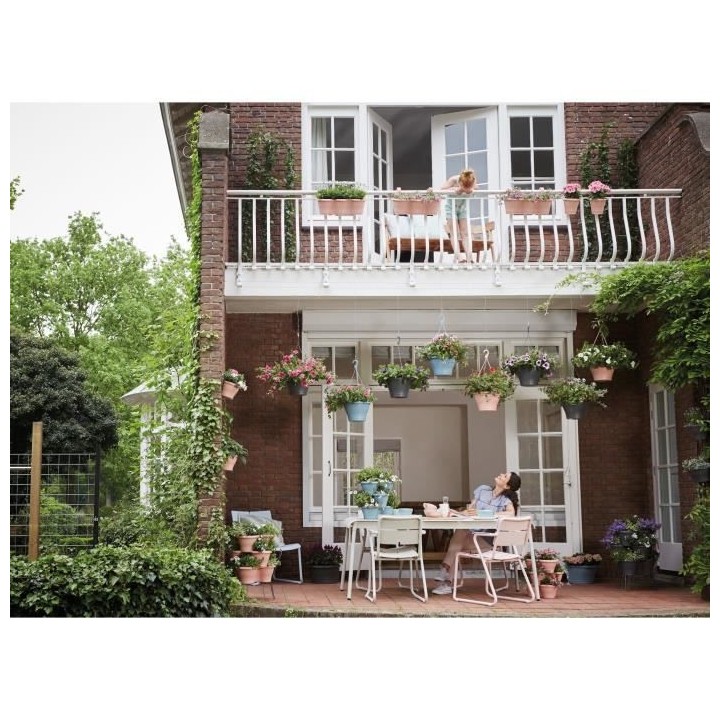 ELHO Pot de fleurs a suspendre Corsica 30 - Gris anthracite - Extérie