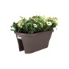 ELHO Bac de balcon Corsica Flower Bridge 60 - Taupe - Extérieur & Balcon - L 29,6 x W 58 x H 24 cm