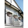 ELHO Bac de balcon Corsica Flower Bridge 60 - Taupe - Extérieur & Balcon - L 29,6 x W 58 x H 24 cm