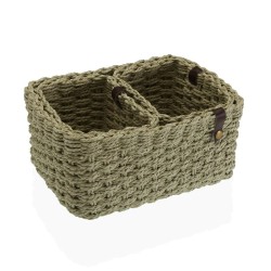 Set de basket Versa Vert Papier 19 x 12 x 26 cm