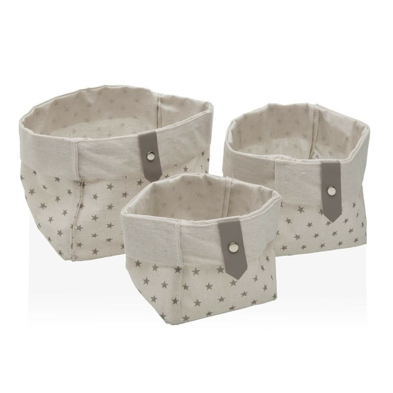 Set de basket Versa Etoiles Polyester 14 x 14 x 14 cm Textile