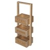 Etagère de salle de bains Versa 17,5 x 70,5 x 26,5 cm Bois PVC Bois MDF