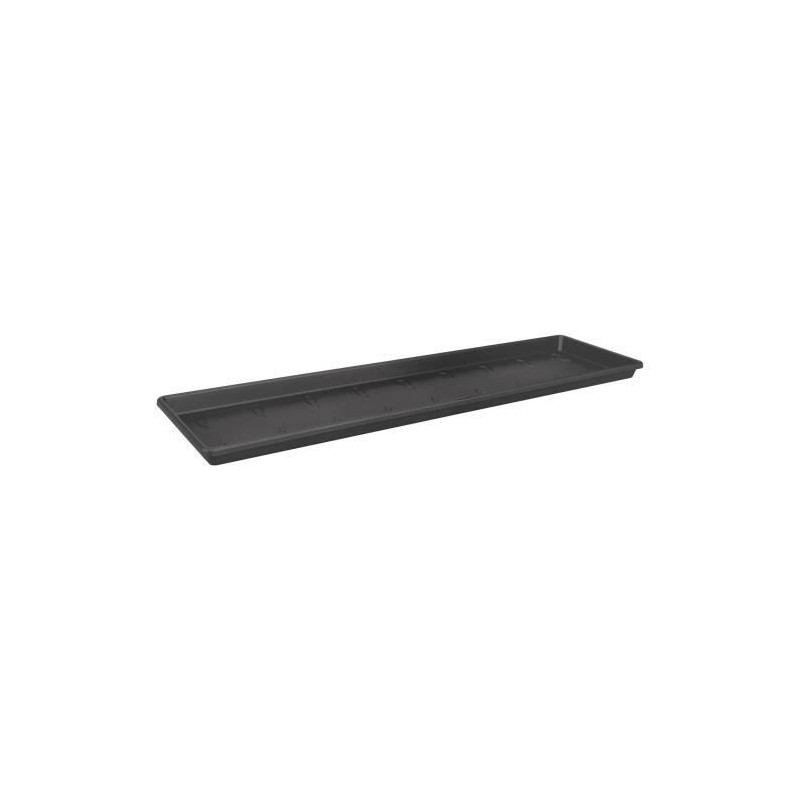 ELHO Soucoupe pour balconniere Green Basics 50 - Extérieur & Balcon - Ø 47,3 x H 2,4 cm - Vivre noir