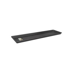 ELHO Soucoupe pour balconniere Green Basics 50 - Extérieur & Balcon - Ø 47,3 x H 2,4 cm - Vivre noir