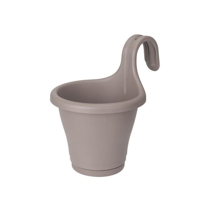 ELHO Jardiniere de balcon Corsica Simple - Taupe - Extérieur & Balcon