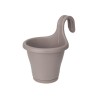 ELHO Jardiniere de balcon Corsica Simple - Taupe - Extérieur & Balcon - L 19,4 x W 27,1 x H 25,9 cm