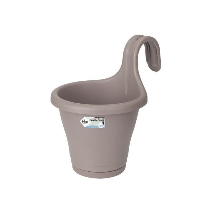 ELHO Jardiniere de balcon Corsica Simple - Taupe - Extérieur & Balcon