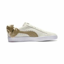 Baskets Casual pour Femme Puma Sportswear Suede Bow Varsity Beige