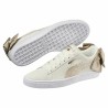 Baskets Casual pour Femme Puma Sportswear Suede Bow Varsity Beige