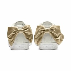 Baskets Casual pour Femme Puma Sportswear Suede Bow Varsity Beige