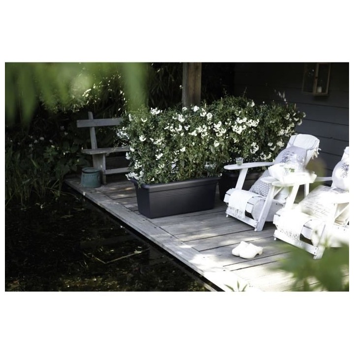 ELHO Jardiniere Green Basics 60 - Vivre noir - Extérieur - XXL - L 29