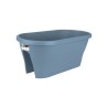 ELHO Bac de balcon Corsica Flower Bridge 60 - Bleu vintage - Extérieur & Balcon - L 29,6 x W 58 x H 24 cm