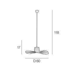 COREP Suspension Métal Filaire D60 Cinetic