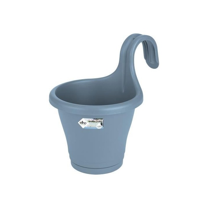 ELHO Jardiniere de balcon Corsica Simple - Bleu vintage - Extérieur &