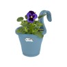 ELHO Jardiniere de balcon Corsica Simple - Bleu vintage - Extérieur & Balcon - L 19,4 x W 27,1 x H 25,9 cm