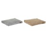 Lit pour animal domestique DKD Home Decor 70 x 57 x 10 cm Gris Camel 2 Unités