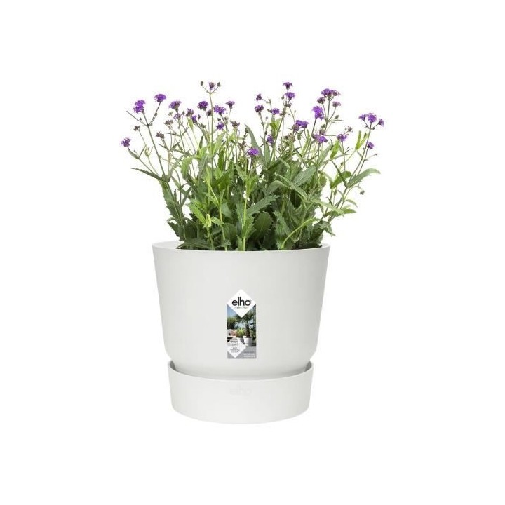 ELHO Pot de fleurs rond Greenville 40 - Extérieur - Ø 39 x H 36,8 cm
