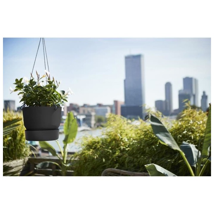 elho Greenville Suspension Noir Ø 24 cm Ampel - 123