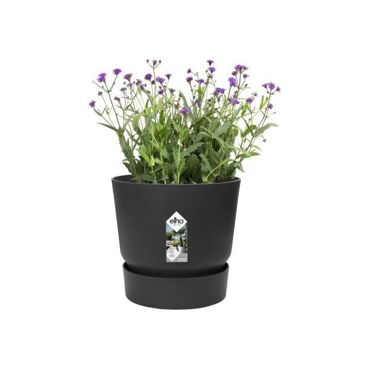 ELHO Pot de fleurs rond Greenville 40 - Extérieur - Ø 39 x H 36,8 cm