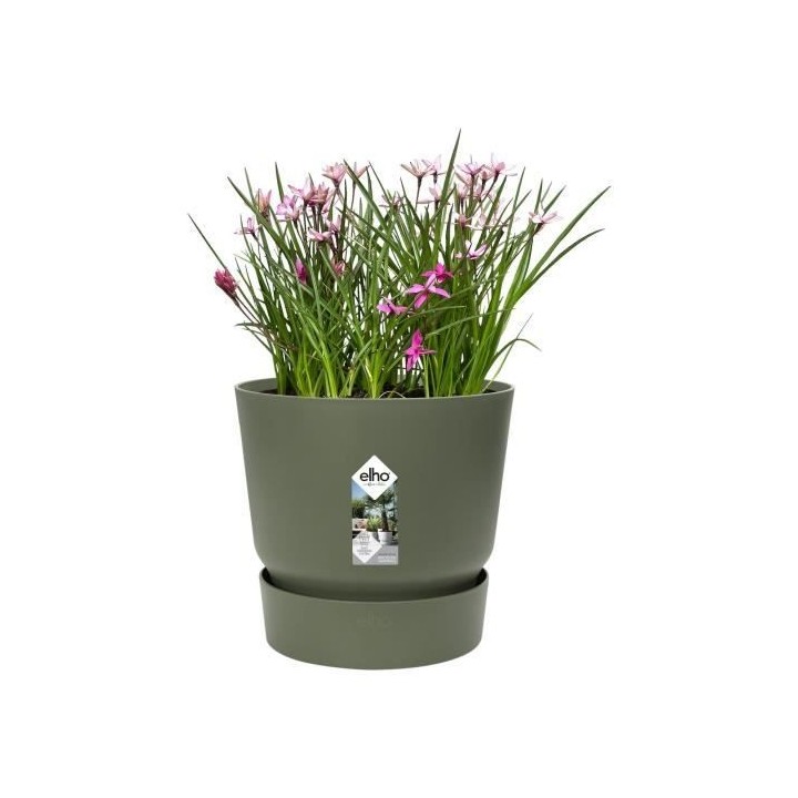ELHO Pot de fleurs rond Greenville 30 - Extérieur - Ø 29,5 x H 27,8