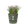 ELHO Pot de fleurs rond Greenville 30 - Extérieur - Ø 29,5 x H 27,8 cm - Vert feuille