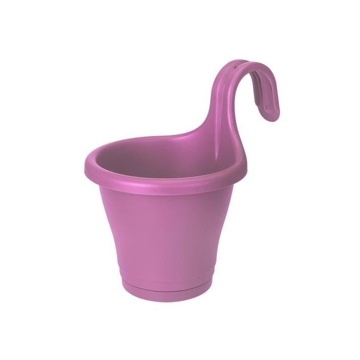 ELHO Jardiniere de balcon Corsica Simple - Violet vif - Extérieur & B