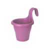 ELHO Jardiniere de balcon Corsica Simple - Violet vif - Extérieur & Balcon - L 19,4 x W 27,1 x H 25,9 cm