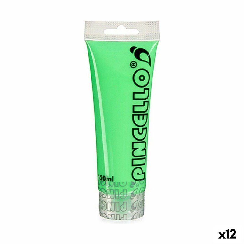 Peinture acrylique Neon Vert 120 ml (12 Unités)