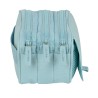 Trousse Fourre-Tout Triple Safta 21,5 x 10 x 8 cm Bleu