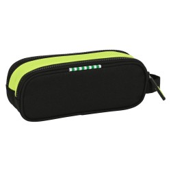 Trousse Fourre-Tout Double Real Betis Balompié Noir Citron 21 x 8 x 6 cm