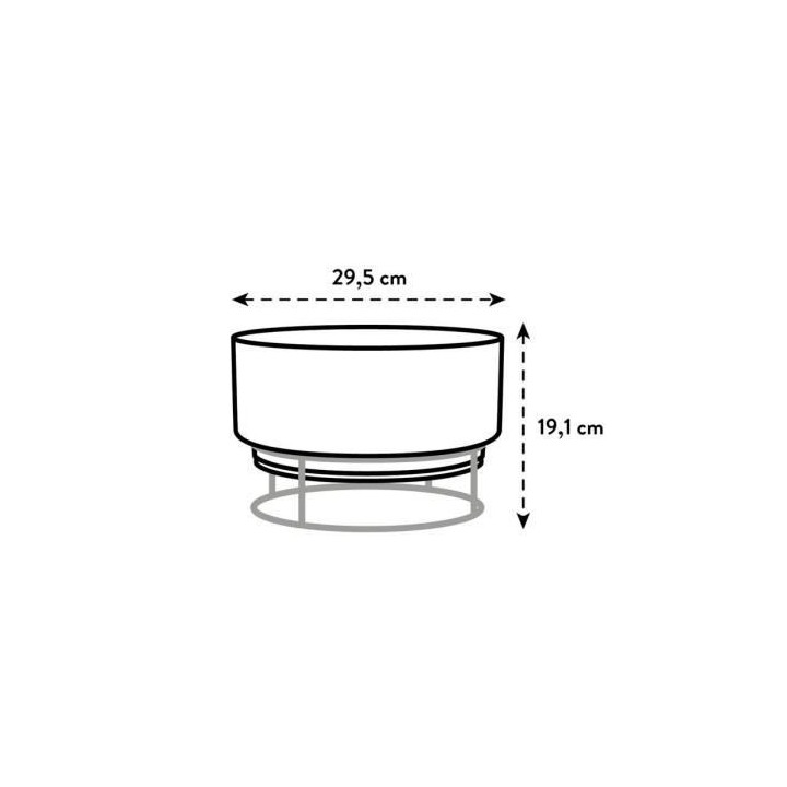 Pot de fleur B.for Studio Coupe 30 living ciment