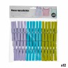 Pinces à linge Multicouleur Plastique 12 Unités