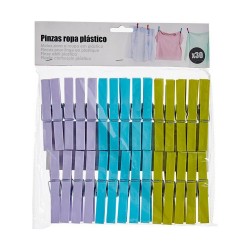 Pinces à linge Multicouleur Plastique 12 Unités