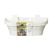 Jardiniere balcon Corsica Vert Forest Large Set 2 blanc