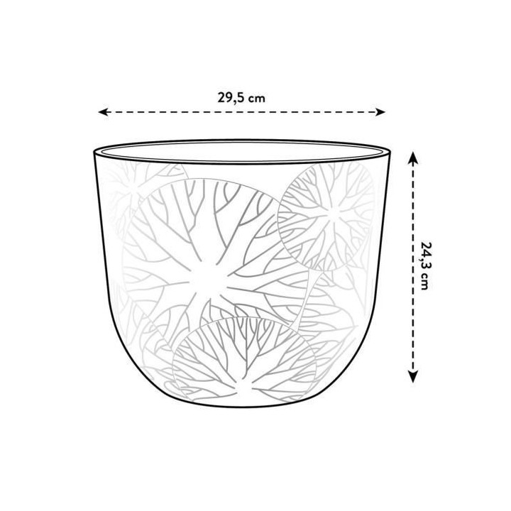 Fuente Lily Rond 30 brun rouillé