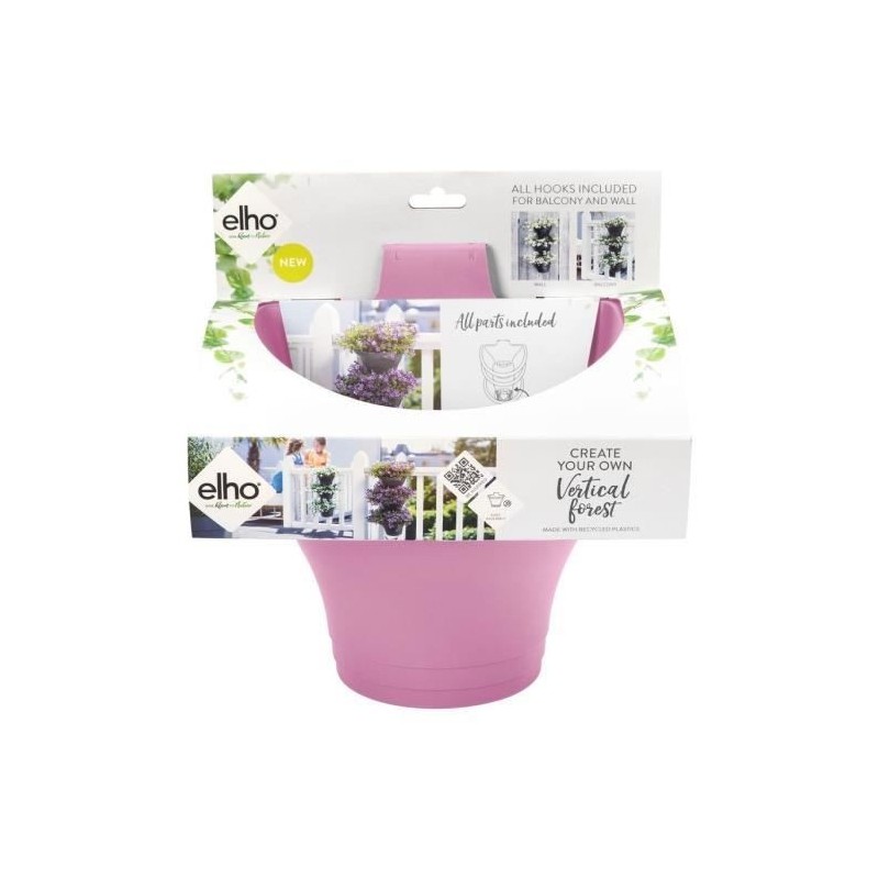 Pots a fleurs Vertical 24 Set/3 violet vif