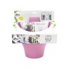 Pots a fleurs Vertical 24 Set/3 violet vif