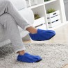 Chaussons Chauffants Micro-ondes InnovaGoods Bleu (Reconditionné B)