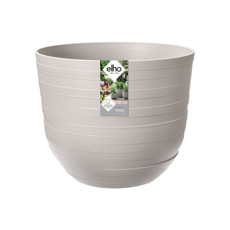 Pot de fleurs Fuente Rings Rond 30 gris granité