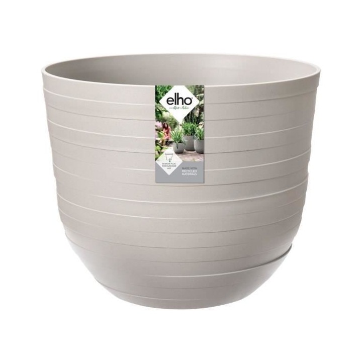 Pot de fleurs Fuente Rings Rond 30 gris granité