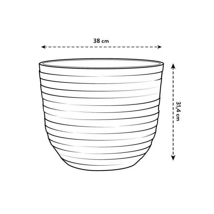 Fuente Rings Rond 38 onyx noir