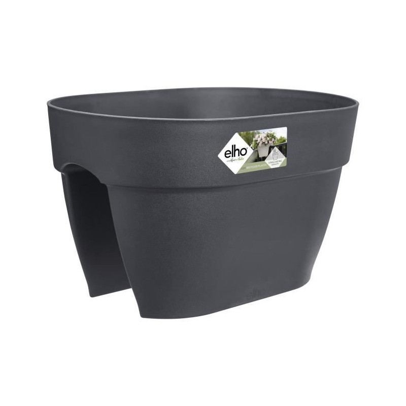 ELHO - Pot de fleurs - Vibia Campana Flower Bridge 40 - Anthracite - Balcon extérieur - L 26 x W 39 x H 22 cm