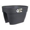 ELHO - Pot de fleurs - Vibia Campana Flower Bridge 40 - Anthracite - Balcon extérieur - L 26 x W 39 x H 22 cm