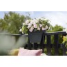 ELHO - Pot de fleurs - Vibia Campana Flower Bridge 40 - Anthracite - Balcon extérieur - L 26 x W 39 x H 22 cm